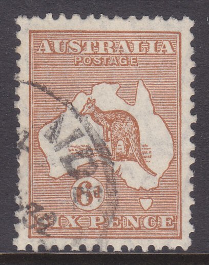 Australia 1913 Kangaroo 3d Olive 1st Watermark MH 